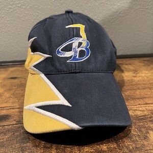 Retro Tampa Bay Rays Trucker Hat Blue Logo Yellow Bill Adjustable Baseball Cap